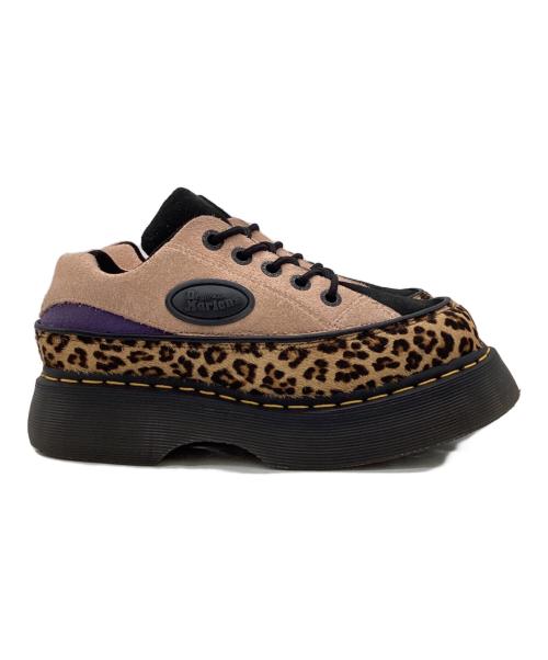 Dr.Martens（ドクターマーチン）Dr.Martens (ドクターマーチン) BUZZ 5 ホールシューズ ブラック×ピンク サイズ:UK4の古着・服飾アイテム