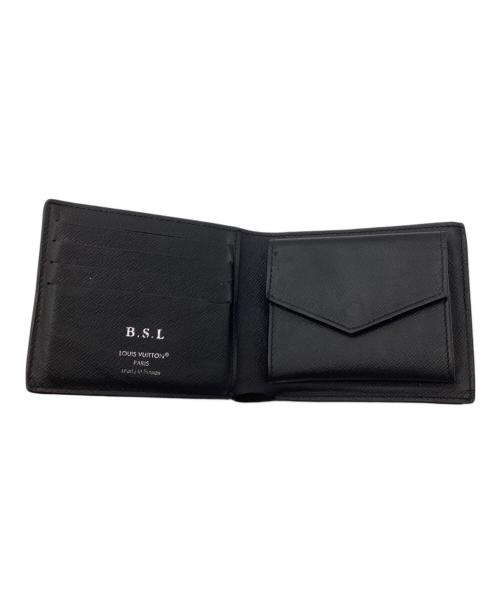 LOUIS VUITTON（ルイ ヴィトン）LOUIS VUITTON (ルイ ヴィトン) モノグラム エクリプス ポルトフォイユ マルコ 2つ折り財布 ブラック・グレーの古着・服飾アイテム