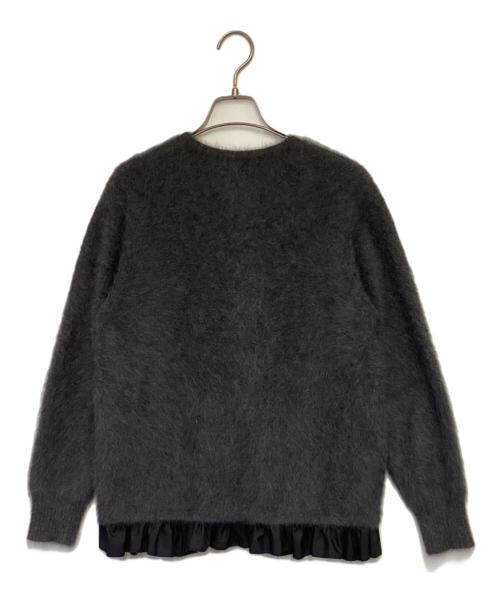 UNITED ARROWS TOKYO（ユナイテッドアローズトウキョウ）UNITED ARROWS TOKYO (ユナイテッドアローズトウキョウ) フォックスカシミヤフリルコンヒビカーディガン グレー サイズ:-の古着・服飾アイテム