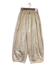 HARVESTY（ハーベスティー）の古着「CIRCUS PANTS（サーカスパンツ）」｜ベージュ