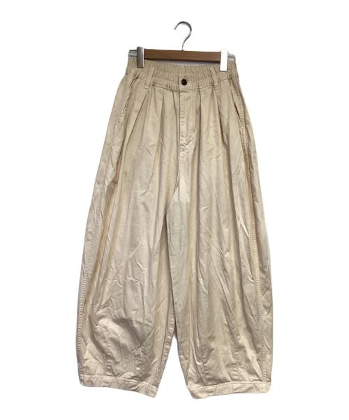 HARVESTY（ハーベスティー）HARVESTY (ハーベスティー) CIRCUS PANTS（サーカスパンツ） ベージュ サイズ:2の古着・服飾アイテム