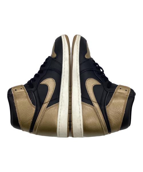 NIKE（ナイキ）NIKE (ナイキ) AIR JORDAN 1 RETRO HIGH OG（エア ジョーダン 1 レトロ ハイ オージー） ブラック×ゴールド サイズ:US10の古着・服飾アイテム