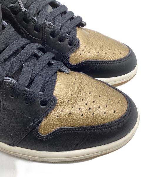 NIKE（ナイキ）NIKE (ナイキ) AIR JORDAN 1 RETRO HIGH OG（エア ジョーダン 1 レトロ ハイ オージー） ブラック×ゴールド サイズ:US10の古着・服飾アイテム