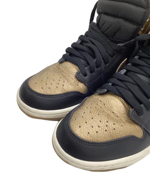 NIKE（ナイキ）NIKE (ナイキ) AIR JORDAN 1 RETRO HIGH OG（エア ジョーダン 1 レトロ ハイ オージー） ブラック×ゴールド サイズ:US10の古着・服飾アイテム