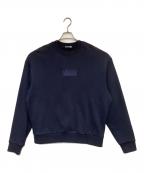 KITHキス）の古着「Box Logo Crewneck（ボックス ロゴ クルーネック）スウェットスウェット」｜ネイビー