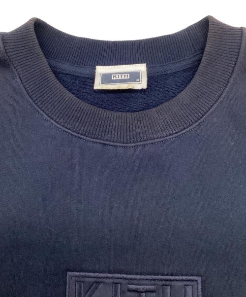 KITH（キス）KITH (キス) Box Logo Crewneck（ボックス ロゴ クルーネック）スウェットスウェット ネイビー サイズ:Mの古着・服飾アイテム