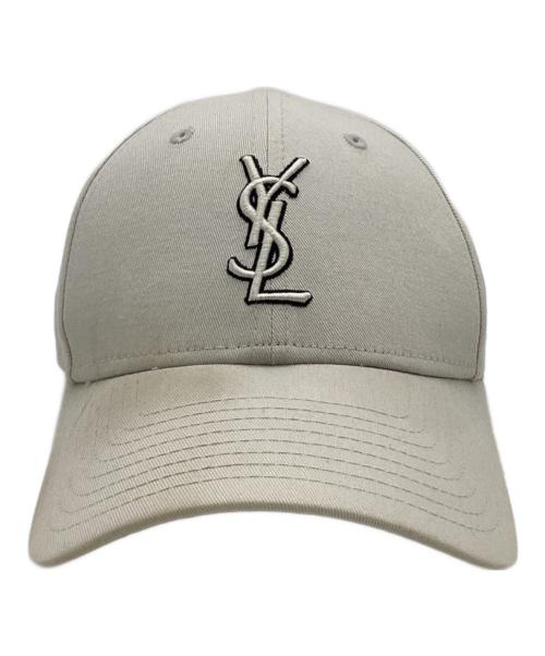 SAINT LAURENT（サンローラン）SAINT LAURENT (サンローラン) New Era (ニューエラ) YSL モノグラム キャップ アイボリーの古着・服飾アイテム