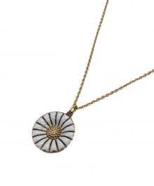Georg Jensen（ジョージジェンセン）の古着「DAISY（デイジー）ネックレス」｜ホワイト×ゴールド
