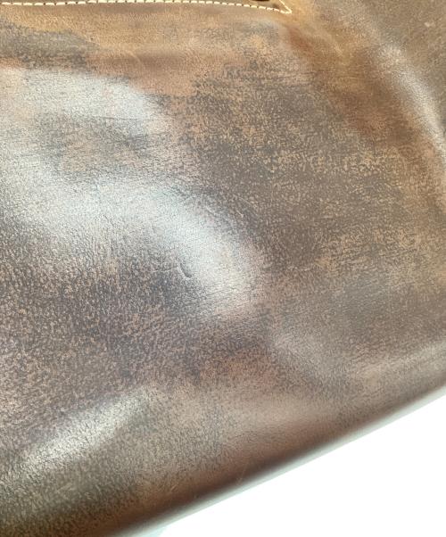 HENRY CUIR（アンリークイール）HENRY CUIR (アンリークイール) レザートートバッグ ブラウンの古着・服飾アイテム