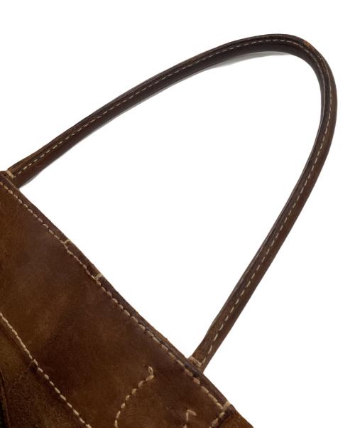 HENRY CUIR（アンリークイール）HENRY CUIR (アンリークイール) レザートートバッグ ブラウンの古着・服飾アイテム