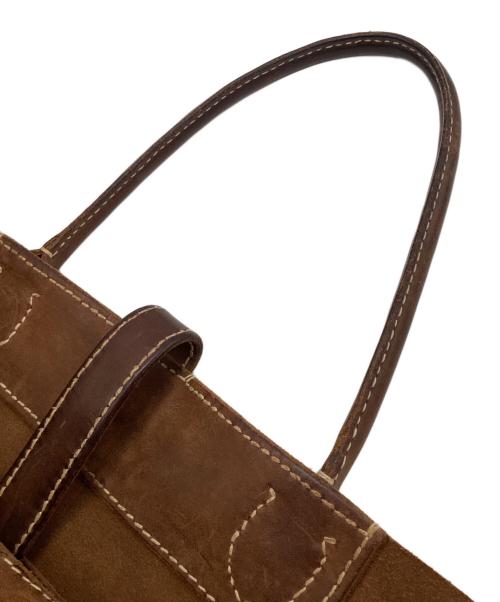 HENRY CUIR（アンリークイール）HENRY CUIR (アンリークイール) レザートートバッグ ブラウンの古着・服飾アイテム
