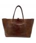 HENRY CUIR (アンリークイール) レザートートバッグ ブラウン：30000円