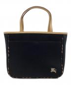 BURBERRY BLUE LABELバーバリー ブルー レーベル）の古着「トートバッグ」｜ブラック・ベージュ