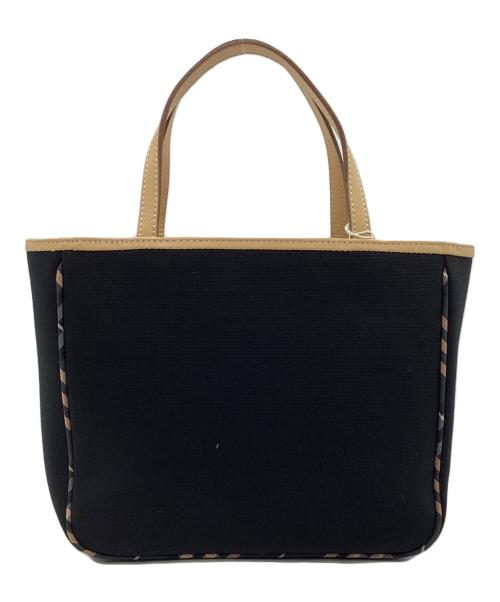 BURBERRY BLUE LABEL（バーバリー ブルー レーベル）BURBERRY BLUE LABEL (バーバリー ブルー レーベル) トートバッグ ブラック・ベージュの古着・服飾アイテム