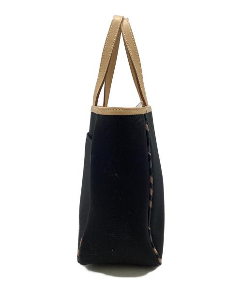BURBERRY BLUE LABEL（バーバリー ブルー レーベル）BURBERRY BLUE LABEL (バーバリー ブルー レーベル) トートバッグ ブラック・ベージュの古着・服飾アイテム
