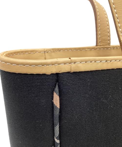 BURBERRY BLUE LABEL（バーバリー ブルー レーベル）BURBERRY BLUE LABEL (バーバリー ブルー レーベル) トートバッグ ブラック・ベージュの古着・服飾アイテム