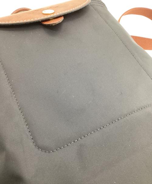 LONGCHAMP（ロンシャン）LONGCHAMP (ロンシャン) リュック ブラック×ブラウンの古着・服飾アイテム