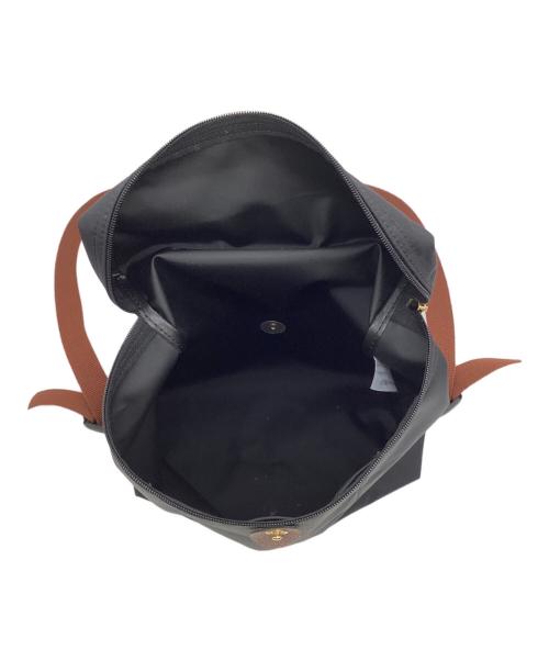 LONGCHAMP（ロンシャン）LONGCHAMP (ロンシャン) リュック ブラック×ブラウンの古着・服飾アイテム