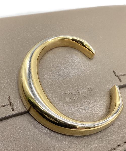 Chloe（クロエ）Chloe (クロエ) スモールトリフォールドウォレット ベージュの古着・服飾アイテム