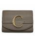 Chloe（クロエ）の古着「スモールトリフォールドウォレット」｜ベージュ