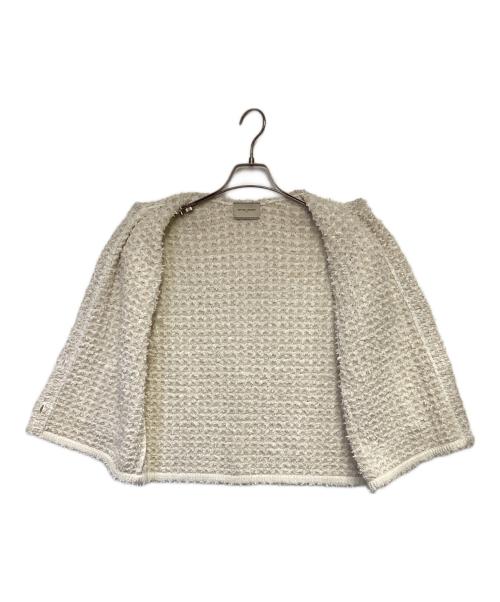 UNITED ARROWS（ユナイテッドアローズ）UNITED ARROWS (ユナイテッドアローズ) ファンシーツイード ニット ベスト アイボリー サイズ:-の古着・服飾アイテム