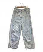 tibiティビ）の古着「Bleached Denim Sid Jean（ブリーチデニム シドジーンズ」｜スカイブルー