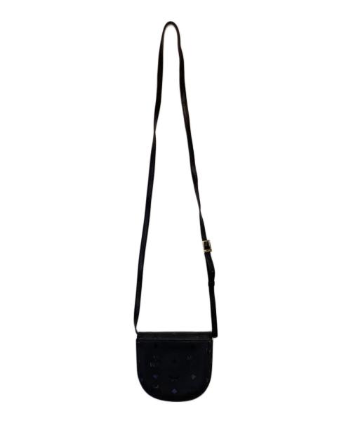 MCM（エムシーエム）MCM (エムシーエム) モノグラム ショルダーバッグ ブラックの古着・服飾アイテム