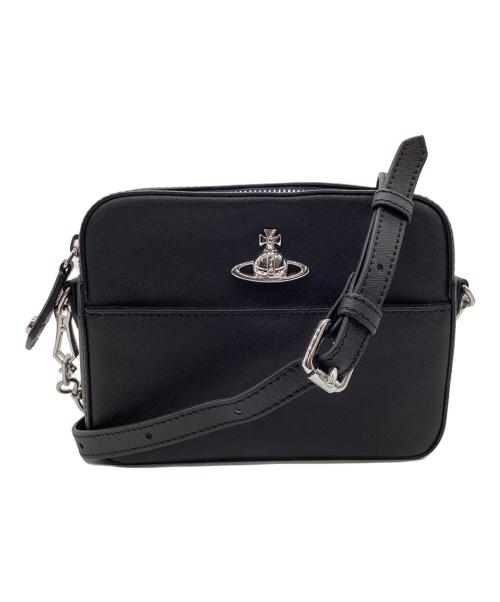 Vivienne Westwood（ヴィヴィアンウエストウッド）Vivienne Westwood (ヴィヴィアンウエストウッド) SAFFIANO CAMERA BAG（サフィアーノ カメラ バッグ） ブラックの古着・服飾アイテム