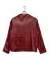 adidas (アディダス) ラムレザージャケット レッド サイズ:J/2XO：20000円