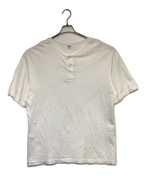 RHC Ron Herman（アールエイチシー ロンハーマン）RHC Ron Herman (アールエイチシー ロンハーマン) ヘンリーネックTシャツ ホワイト サイズ:Lの古着・服飾アイテム