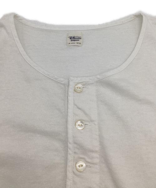 RHC Ron Herman（アールエイチシー ロンハーマン）RHC Ron Herman (アールエイチシー ロンハーマン) ヘンリーネックTシャツ ホワイト サイズ:Lの古着・服飾アイテム
