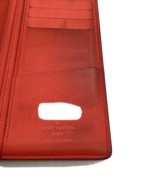 LOUIS VUITTON（ルイ ヴィトン）LOUIS VUITTON (ルイ ヴィトン) ダミエ アンフィニ ポルトフォイユ ブラザ 長財布 レッドの古着・服飾アイテム