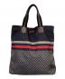 GUCCI（グッチ）の古着「ディアマンテ トートバッグ」｜ネイビー×グレー