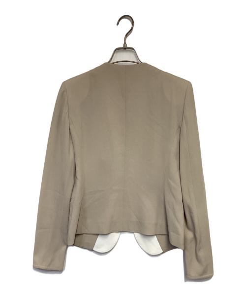BEIGE（ベイジ）BEIGE (ベイジ) ダブルカラージャケット アイボリー サイズ:4の古着・服飾アイテム