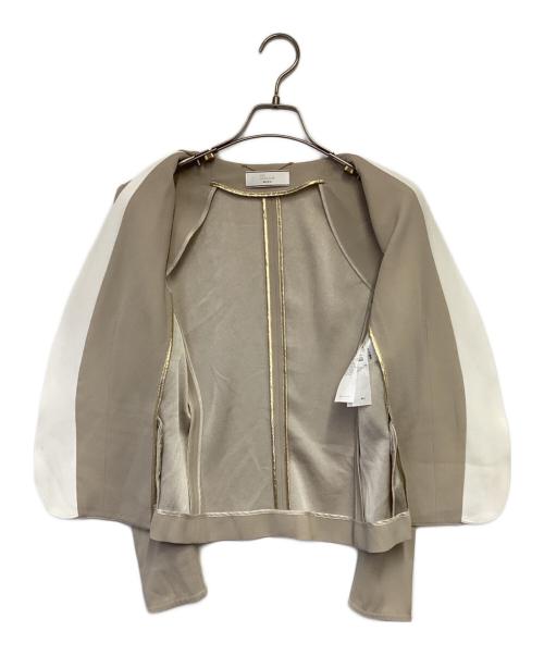 BEIGE（ベイジ）BEIGE (ベイジ) ダブルカラージャケット アイボリー サイズ:4の古着・服飾アイテム