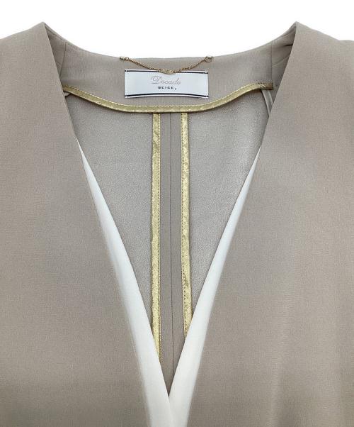 BEIGE（ベイジ）BEIGE (ベイジ) ダブルカラージャケット アイボリー サイズ:4の古着・服飾アイテム