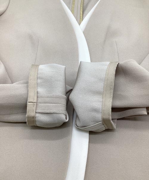 BEIGE（ベイジ）BEIGE (ベイジ) ダブルカラージャケット アイボリー サイズ:4の古着・服飾アイテム