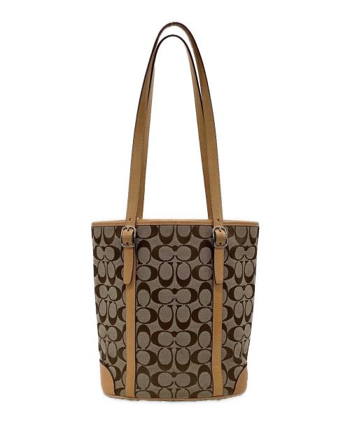 COACH（コーチ）COACH (コーチ) シグネチャー トートバッグ ベージュの古着・服飾アイテム