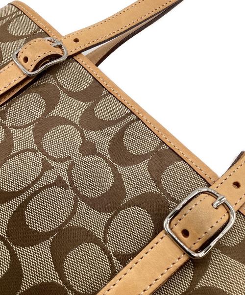 COACH（コーチ）COACH (コーチ) シグネチャー トートバッグ ベージュの古着・服飾アイテム