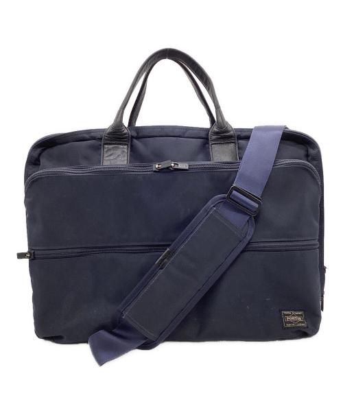 PORTER（ポーター）PORTER (ポーター) TIME 2WAY BRIEFCASE(L) （タイム 2WAY ブリーフケース L) ネイビーの古着・服飾アイテム