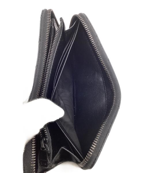 SAINT LAURENT（サンローラン）SAINT LAURENT (サンローラン) カサンドラ ラウンドファスナー財布 ブラックの古着・服飾アイテム