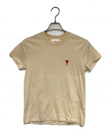 AMI Alexandre Mattiussi（アミアレクサンドルマテュッシ）の古着「スモールハートロゴ 半袖Tシャツ」｜ベージュ