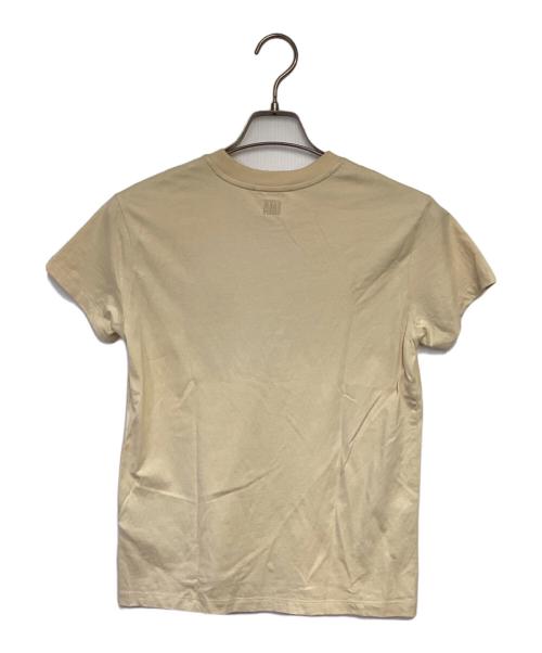 AMI Alexandre Mattiussi（アミアレクサンドルマテュッシ）AMI Alexandre Mattiussi (アミアレクサンドルマテュッシ) スモールハートロゴ 半袖Tシャツ ベージュ サイズ:XXS（実寸値要確認）の古着・服飾アイテム