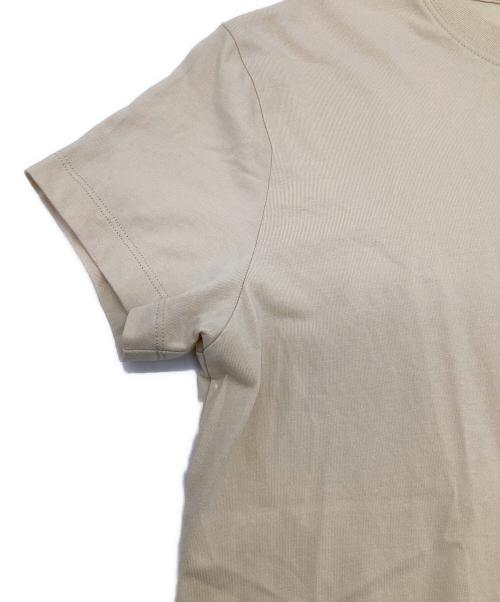 AMI Alexandre Mattiussi（アミアレクサンドルマテュッシ）AMI Alexandre Mattiussi (アミアレクサンドルマテュッシ) スモールハートロゴ 半袖Tシャツ ベージュ サイズ:XXS（実寸値要確認）の古着・服飾アイテム