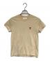 AMI Alexandre Mattiussi（アミアレクサンドルマテュッシ）の古着「スモールハートロゴ 半袖Tシャツ」｜ベージュ