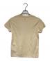 AMI Alexandre Mattiussi (アミアレクサンドルマテュッシ) スモールハートロゴ 半袖Tシャツ ベージュ サイズ:XXS（実寸値要確認）：10000円