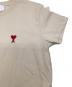 中古・古着 AMI Alexandre Mattiussi (アミアレクサンドルマテュッシ) スモールハートロゴ 半袖Tシャツ ベージュ サイズ:XXS（実寸値要確認）：10000円