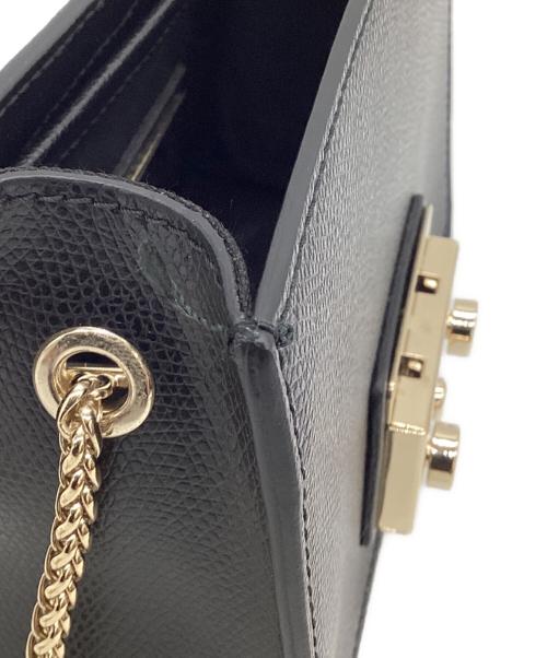 FURLA（フルラ）FURLA (フルラ) METROPOLIS PAPILLON（メトロポリス パピヨン）チェーンショルダーバッグ ブラックの古着・服飾アイテム