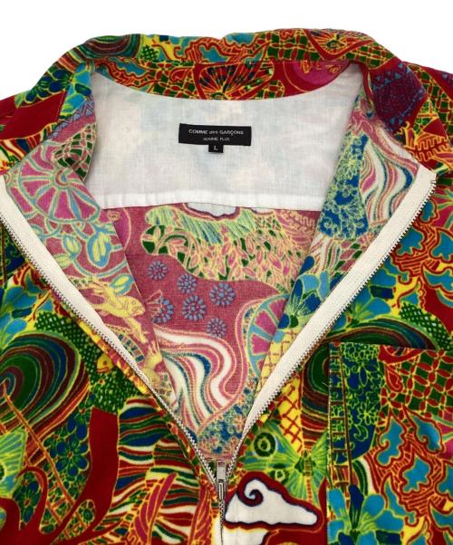 COMME des GARCONS HOMME PLUS（コムデギャルソンオムプリュス）COMME des GARCONS HOMME PLUS (コムデギャルソンオムプリュス) ジップシャツ マルチカラー サイズ:Lの古着・服飾アイテム
