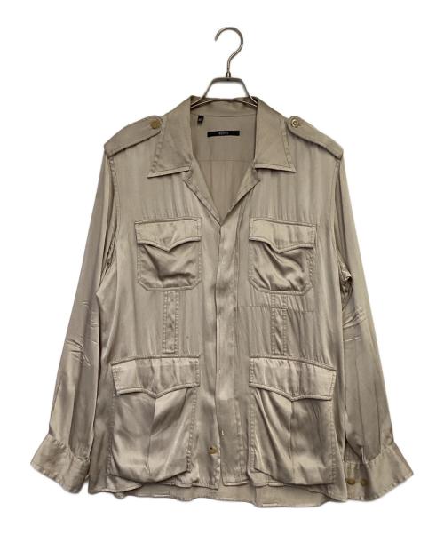 GUCCI（グッチ）GUCCI (グッチ) サファリシャツ ベージュ サイズ:42の古着・服飾アイテム